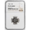 Image 1 : 1962 Proof Roosevelt Dime Coin NGC PF69 Cameo