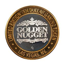 .999 Silver Golden Nugget Las Vegas $10 Limited Edition Casino Gaming Token