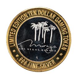 .999 Silver Mirage Las Vegas Nevada $10 Casino Limited Edition Gaming Token