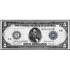 Image 1 : 1914 $5 Federal Reserve Note New York