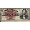 Image 1 : March 3, 1863 Fifty Cents Fourth Issue Lincoln Fractional Currency Note