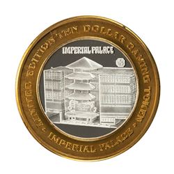 .999 Fine Silver Imperial Palace Las Vegas, Nevada $10 Limited Edition Gaming Token