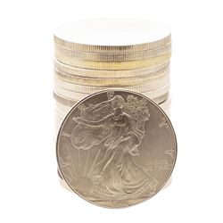 Roll of (20) Brilliant Uncirculated 1996 $1 American Silver Eagle Coins