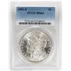 Image 1 : 1891-S $1 Morgan Silver Dollar Coin PCGS MS64