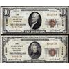 Image 1 : Set of 1929 $10/$20 First NB of Seattle, WA CH# 11280 National Currency Notes