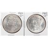 Image 1 : Lot of 1901-O & 1902-O $1 Morgan Silver Dollar Coins