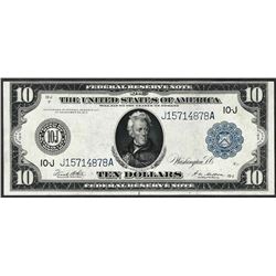 1914 $10 Federal Reserve Note Kansas City