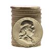 Image 1 : Roll of (20) Brilliant Uncirculated 1957-D Franklin Half Dollar Coins