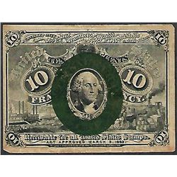 March 3, 1863 Ten Cents Second Issue Fractional Currency Note