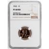 Image 1 : 1963 Proof Lincoln Memorial Cent Coin NGC PF68RD