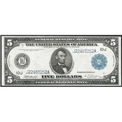 1914 $5 Federal Reserve Note Kansas City