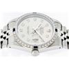 Image 6 : Rolex Men's Stainless Steel Gray Diamond & Sapphire 36MM Datejust Wristwatch