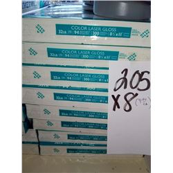 HAMMERMILL INTL GLOSS PAPER 8.5 X 11 COLOR LASER 300 SHEET / APPROX $10.00 REAM