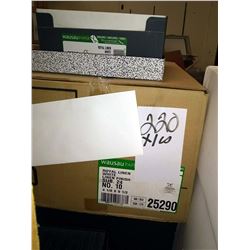 #10 ROYAL WHITE LINEN ENVELOPES, 1 CASE (1,000 PC) / / APPROX. $150.00 PER CS NEW
