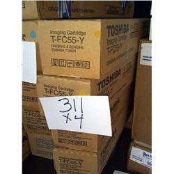 TOSHIBA YELLOW IMAGING CARTRIDGE T-FC55-Y / APPROX. $140.00 NEW