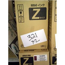 RISO BURGUNDY RED S-4255 Z TYPE U / APPROX. $50.00 NEW