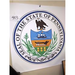 VINYL POSTER OF SEAL OF THE STATE OF PENNSYLVANIA