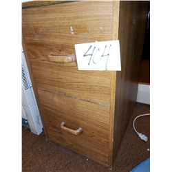 2 DRAWER WOODEN FILE CABINET