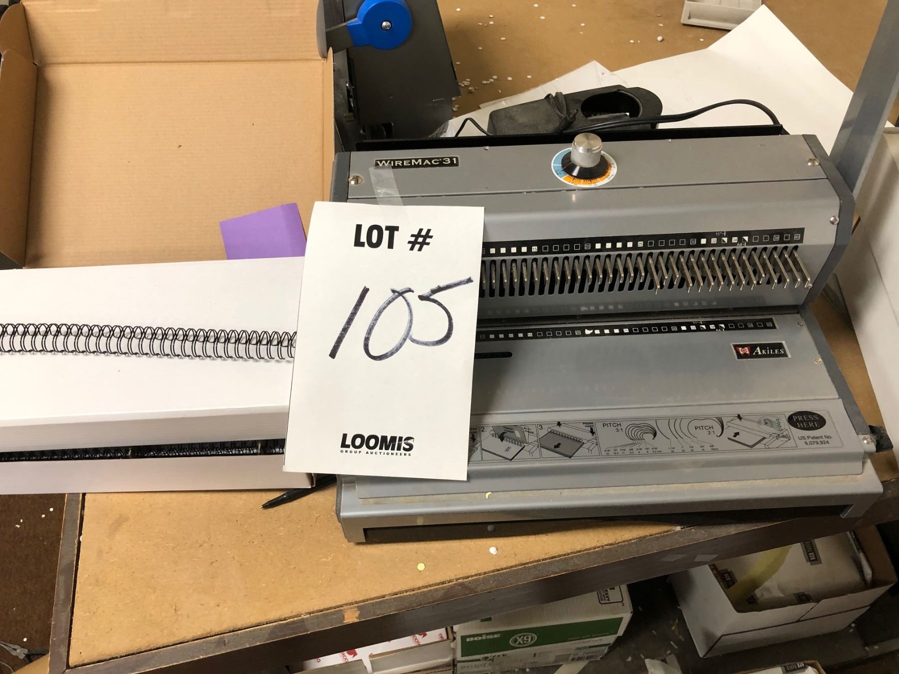 Wiremac 31 Wire binder w/ excess wire stock
