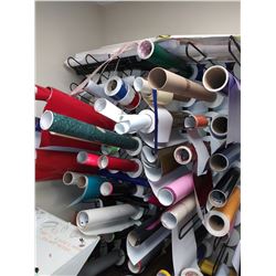 Vinyl Lot: Assorted Sizes, Thickness and Colors / Approx. $100.00 Per Roll, New