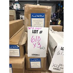 NEW 36" X 164" CLEAR MATTE FASTPLOT COLD LAMINATING FILM 4 MIL