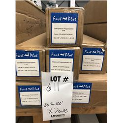 NEW 36" X 100" FASTPLOT WATERPROOF POLYPROPYLENE 8 MIL / APPROX $100.00