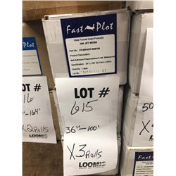 NEW 36" X 100' SELF ADHESIVE POLYPROPYLENE 8 MIL - WATERPROOF / APPROX. $175.00