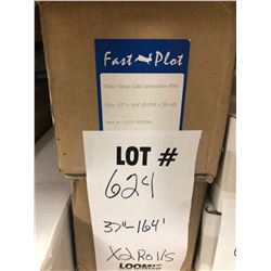 NEW FAST PLOT 37" X 164' CLEAR GLOSS COLD LAMINATION FILM