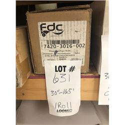 NEW FDC 30" X 165' 8.7 ML NP GLOSS WHITE
