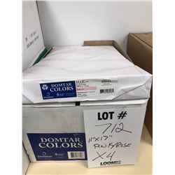 DOMTAR 20# SMOOTH, GRAIN LONG 11 X 17, PINK / ROSE / APPROX. $18.00 PER REAM