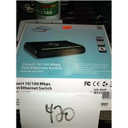 New Linkskey 5 Port 10/100 Mbps Fast Ethernet Switch LKS-SH5P / $20.00