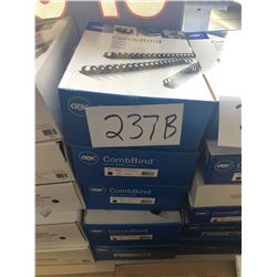 GBC COMBBIND ¾" / 19MM BLACK SPINES, 5 BOXES