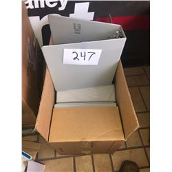 GRAY 3 RING BINDER, 1 CASE