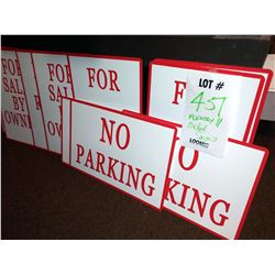 APPROX 11 METAL SIGNS