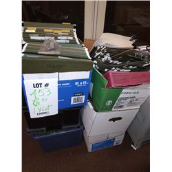 LOT OF FILE CABINET HANGING FOLDER ORGANIZERS, 6 CASES