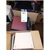 Image 1 : LOT OF ASSTD 3 RING BINDERS, 4 CASES