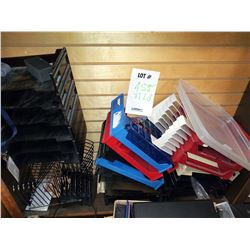 LOT OF ASSTD DESKTOP FILE ORGANIZERS