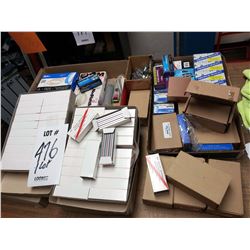 LOT OF ASSORTED STAPLES AND PAPER CLIPS