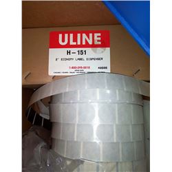 New ULine lable dispenser, with 7x new rolls of label stock