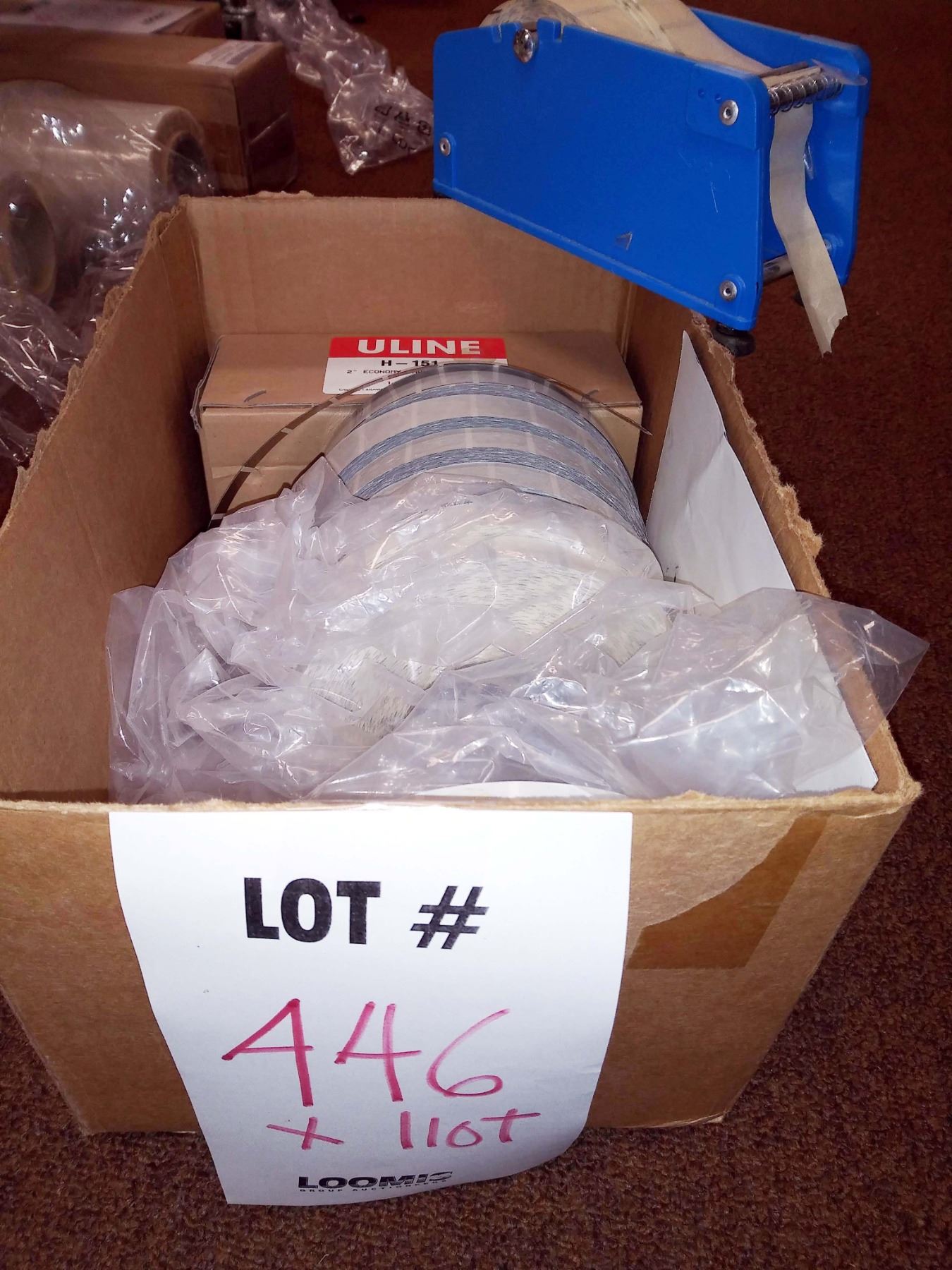 New ULine lable dispenser, with 7x new rolls of label stock