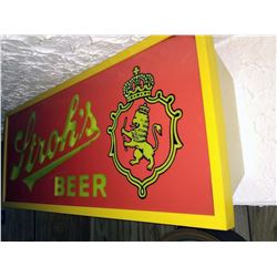 Vintage Lighted Stroh's Beer Sign