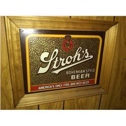 Vintage Stroh's Bohemian Style Beer Sign