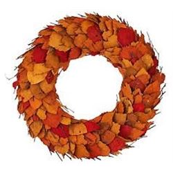 17 Inch  Dried Leaf w Twigs   Wreaths by ED On Air QVC 39.99