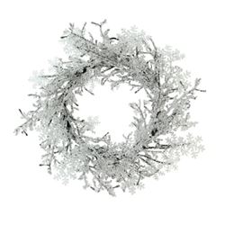 ICE CRYSTAL TWIG WREATH 24" SEE ON HSN $79.99
