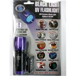 9 LED BLACK LIGHT UV FLASHLIGHT $12.99 EA
