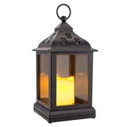 INDOOR/OUTDOOR LED LANTERNS W TIMER / FLICKER LIGHTS / $21.99 EACH