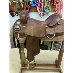 BILLY COOK HAND MADE LONGHORN CUTTING SADDLE / NEW LIST $2,400.00