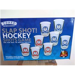 GLASS SLAP SHOT DRINKING  GAME 8 PC SET / $29.99