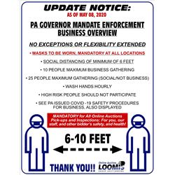 SOCIAL DISTANCING & SAFETY / UPDATE NOTICE