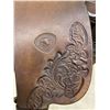 Image 2 : HEREFORD  TEX TAN BRAND HAND TOOLED ROPING  SADDLE